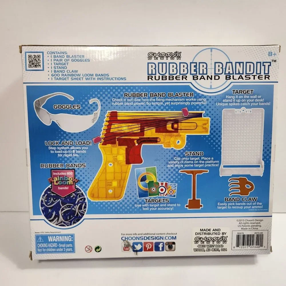 NEW Rubber Bandit Rubber Band Blaster Rainbow Loom